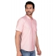 Generic Men's Casual Cotton Half Sleeve Solid Shirt (Peach) Generic Men's Casual Cotton Half Sleeve Solid Shirt (Peach)