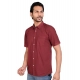 Generic Men's Casual Cotton Half Sleeve Solid Shirt (Maroon) Generic Men's Casual Cotton Half Sleeve Solid Shirt (Maroon)