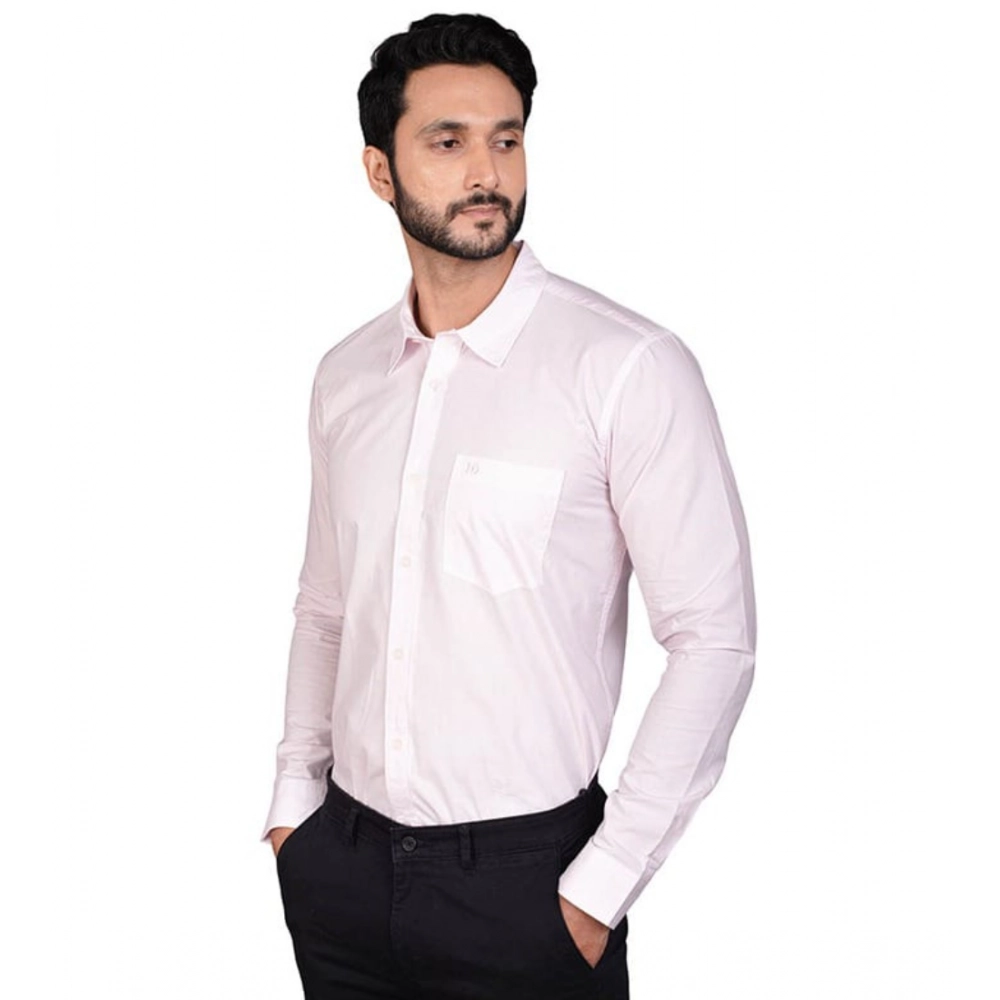 Generic Men's Casual Cotton Full Sleeve Solid Shirt (Pink) Generic Men's Casual Cotton Full Sleeve Solid Shirt (Pink)