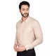 Generic Men's Casual Cotton Full Sleeve Solid Shirt (Beige) Generic Men's Casual Cotton Full Sleeve Solid Shirt (Beige)