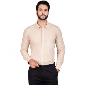 Generic Men's Casual Cotton Full Sleeve Solid Shirt (Beige) Generic Men's Casual Cotton Full Sleeve Solid Shirt (Beige)