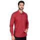 Generic Men's Casual Cotton Full Sleeve Solid Shirt (Red) Generic Men's Casual Cotton Full Sleeve Solid Shirt (Red)