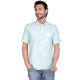 Generic Men's Casual Cotton Half Sleeve Solid Shirt (Turquoise) Generic Men's Casual Cotton Half Sleeve Solid Shirt (Turquoise)