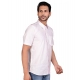 Generic Men's Casual Cotton Half Sleeve Solid Shirt (Pink) Generic Men's Casual Cotton Half Sleeve Solid Shirt (Pink)