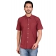 Generic Men's Casual Cotton Half Sleeve Solid Shirt (Maroon) Generic Men's Casual Cotton Half Sleeve Solid Shirt (Maroon)