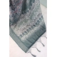 Generic Women's Linen Digital Print Saree With Unstitched Blouse 5.5Mtr (Grey)