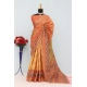 Generic Women's Mysore Silk  Digital Print Saree With Unstitched Blouse 5.5Mtr (Orange)