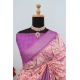Generic Women's Linen Digital Print Saree With Unstitched Blouse 5.5Mtr (Purple) Generic Women's Linen Digital Print Saree With Unstitched Blouse 5.5Mtr (Purple)