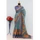 Generic Women's Mysore Silk  Digital Print Saree With Unstitched Blouse 5.5Mtr (Green)