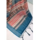 Generic Women's Linen Digital Print Saree With Unstitched Blouse 5.5Mtr (Multicolor)