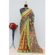 Generic Women's Mysore Silk  Digital Print Saree With Unstitched Blouse 5.5Mtr (Green)
