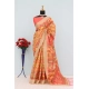 Generic Women's Mysore Silk  Digital Print Saree With Unstitched Blouse 5.5Mtr (Orange)