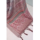 Generic Women's Linen Digital Print Saree With Unstitched Blouse 5.5Mtr (Brown)
