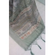 Generic Women's Linen Digital Print Saree With Unstitched Blouse 5.5Mtr (Grey)