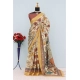 Generic Women's Mysore Silk  Digital Print Saree With Unstitched Blouse 5.5Mtr (Multicolor)