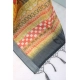 Generic Women's Linen Digital Print Saree With Unstitched Blouse 5.5Mtr (Multicolor)