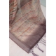 Generic Women's Linen Digital Print Saree With Unstitched Blouse 5.5Mtr (Grey)