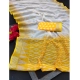 Generic Women's Cotton Linen Woven Design Saree With Unstitched Blouse 5.5Mtr (Yellow)