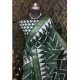 Generic Women's Cotton Linen Woven Design Saree With Unstitched Blouse 5.5Mtr (Green)