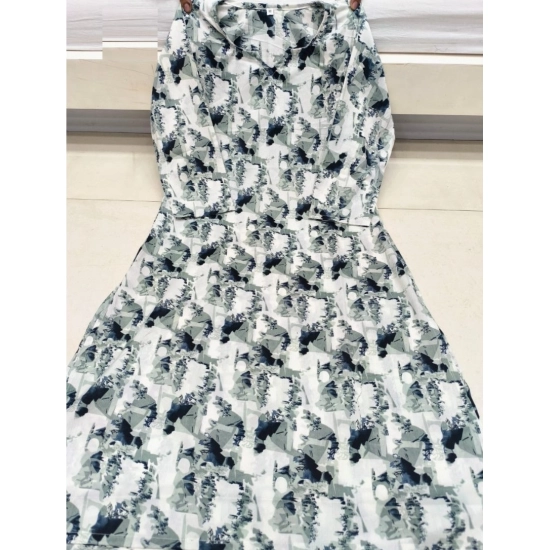 Generic Women's Cotton Blended Printed 3/4th Sleeve V Neck Kurti (Blue) Generic Women's Cotton Blended Printed 3/4th Sleeve V Neck Kurti (Blue)