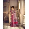 Generic Women's Cotton Printed Saree With Unstitched Blouse 5.5Mtr (Pink)
