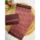 Generic Women's Cotton Printed Saree With Unstitched Blouse 5.5Mtr (Brown)