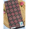 Generic Women's Cotton Printed Saree With Unstitched Blouse 5.5Mtr (Black)