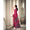 Generic Women's Cotton Printed Saree With Unstitched Blouse 5.5Mtr (Pink)