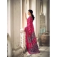 Generic Women's Cotton Printed Saree With Unstitched Blouse 5.5Mtr (Pink)
