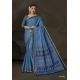 Generic Women's Cotton Printed Saree With Unstitched Blouse 5.5Mtr (Blue) Generic Women's Cotton Printed Saree With Unstitched Blouse 5.5Mtr (Blue)