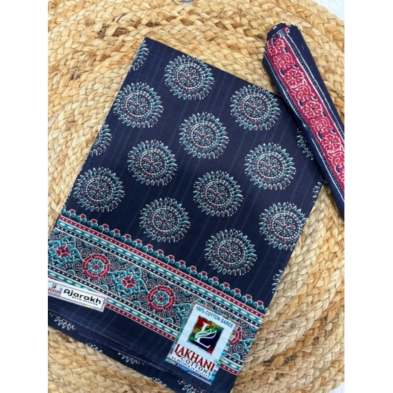 Generic Women's Cotton Printed Saree With Unstitched Blouse 5.5Mtr (Blue) Generic Women's Cotton Printed Saree With Unstitched Blouse 5.5Mtr (Blue)