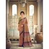 Generic Women's Cotton Printed Saree With Unstitched Blouse 5.5Mtr (Purple)