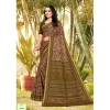 Generic Women's Cotton Printed Saree With Unstitched Blouse 5.5Mtr (Mehendi Green)