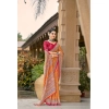 Generic Women's Cotton Printed Saree With Unstitched Blouse 5.5Mtr (Mustard)