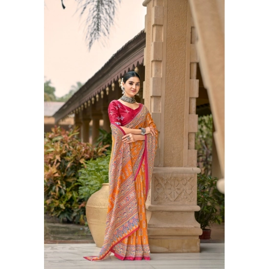 Generic Women's Cotton Printed Saree With Unstitched Blouse 5.5Mtr (Mustard) Generic Women's Cotton Printed Saree With Unstitched Blouse 5.5Mtr (Mustard)