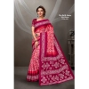 Generic Women's Cotton Printed Saree With Unstitched Blouse 5.5Mtr (Pink)