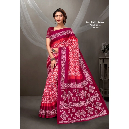 Generic Women's Cotton Printed Saree With Unstitched Blouse 5.5Mtr (Pink) Generic Women's Cotton Printed Saree With Unstitched Blouse 5.5Mtr (Pink)