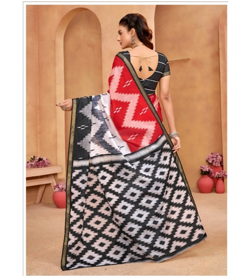 Generic Women's Cotton Printed Saree With Unstitched Blouse 5.5Mtr (Multicolor) Generic Women's Cotton Printed Saree With Unstitched Blouse 5.5Mtr (Multicolor)