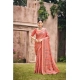 Generic Women's Cotton Printed Saree With Unstitched Blouse 5.5Mtr (Peach)