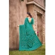 Generic Women's Cotton Printed Saree With Unstitched Blouse 5.5Mtr (Green)