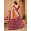 Generic Women's Cotton Printed Saree With Unstitched Blouse 5.5Mtr (Multicolor)