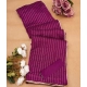 Generic Women's Vichitra Silk Striped Saree With Unstitched Blouse 5.5Mtr (Purple) Generic Women's Vichitra Silk Striped Saree With Unstitched Blouse 5.5Mtr (Purple)