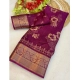 Generic Women's Jacquard Printed Saree With Unstitched Blouse 5.5Mtr (Wine) Generic Women's Jacquard Printed Saree With Unstitched Blouse 5.5Mtr (Wine)
