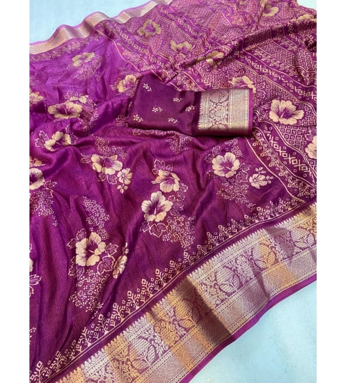 Generic Women's Jacquard Printed Saree With Unstitched Blouse 5.5Mtr (Wine) Generic Women's Jacquard Printed Saree With Unstitched Blouse 5.5Mtr (Wine)