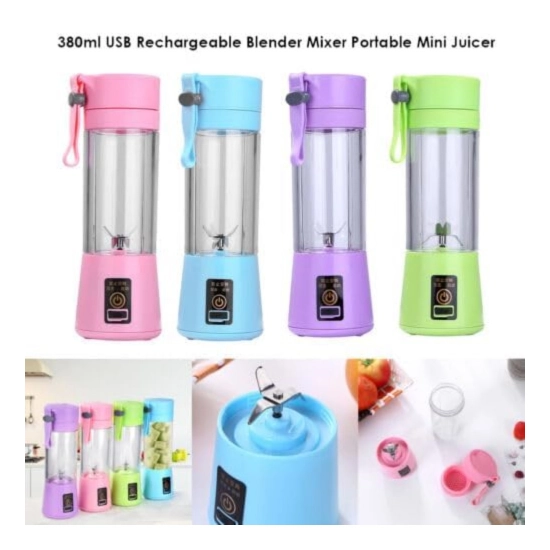 Generic Plastic Portable Juicer Bottle (Multicolor)