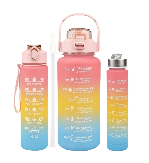 Generic Plastic Multicolor Water Bottle (Multicolor)