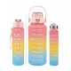 Generic Plastic Multicolor Water Bottle (Multicolor)