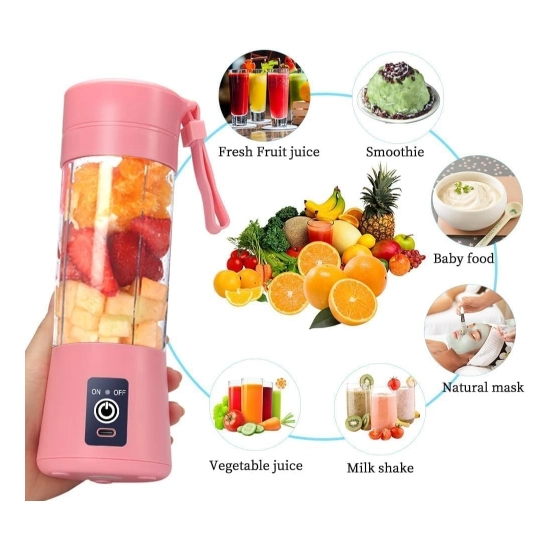 Generic Plastic Portable Juicer Bottle (Multicolor)
