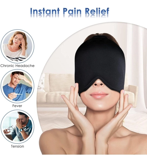 Generic Fabric, Gel Migraine Relief Cap (Black)