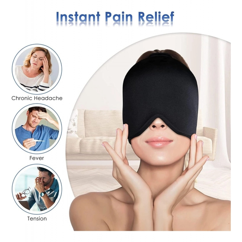 Generic Fabric, Gel Migraine Relief Cap (Black)